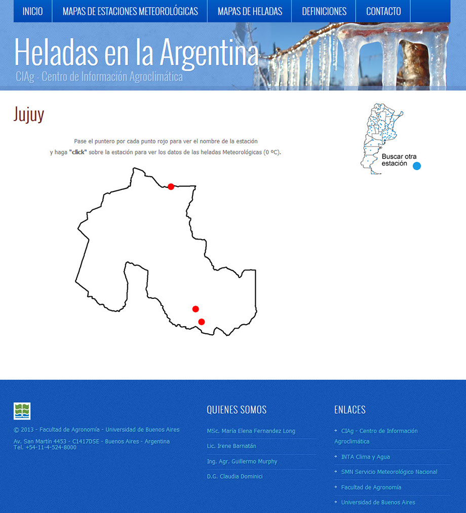 Heladas en la Argentina